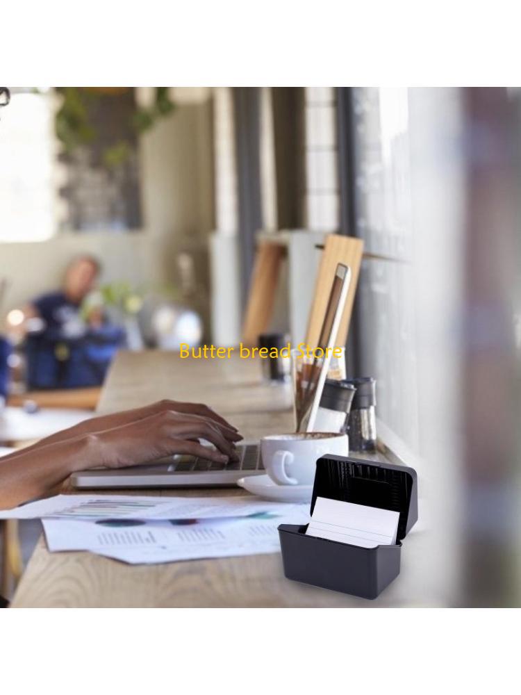 Index Card Holder - W89C Business Cards Holder Plastic Desk