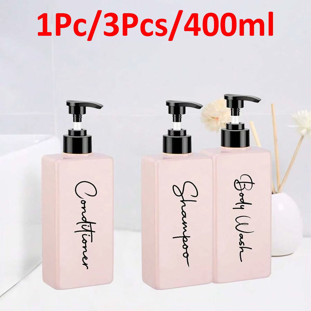 3-Pack 400ml Soap Dispenser wi - Gel Refill Pack のレビューと価格