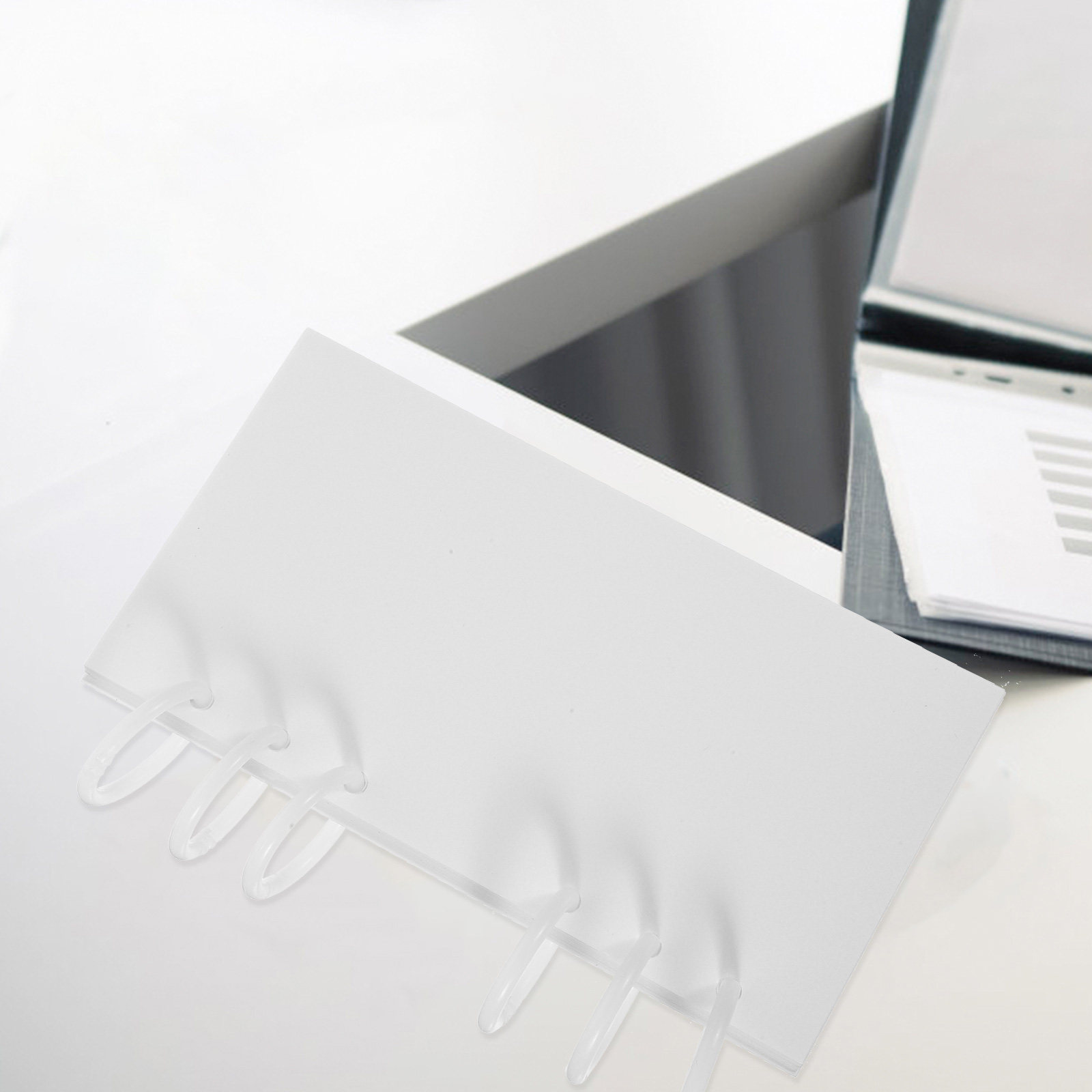 4 Boxes Plastic Binder Rings P - Card Index Box のレビューと価格