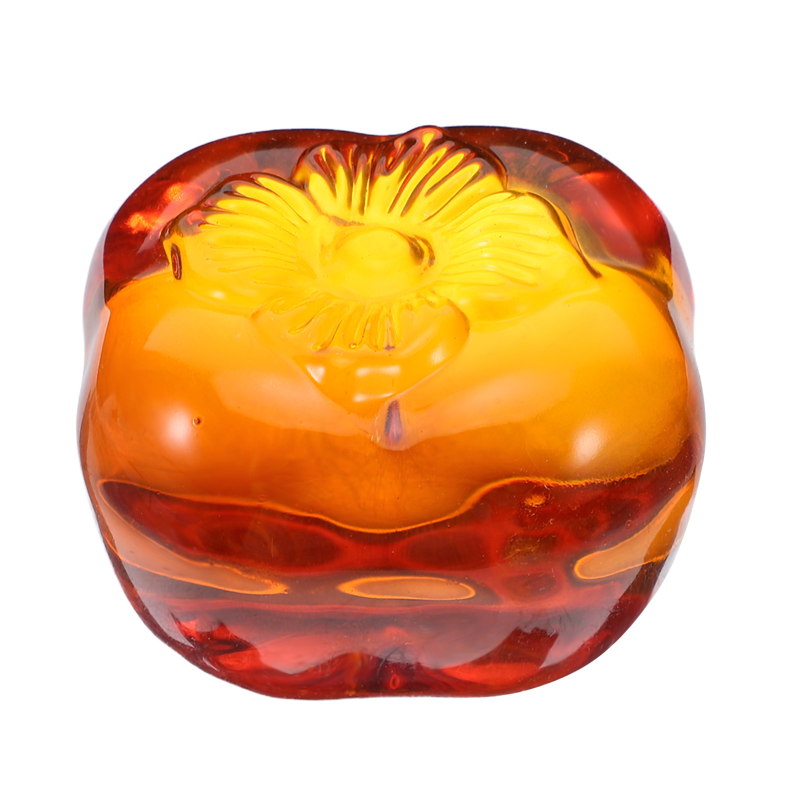 Realistic Glass Persimmon Pape - Book Weight Glass のレビューと価格
