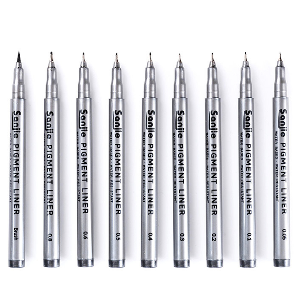 9-Piece Fine Line Waterproof I - Correction Pen Fine のレビューと価格