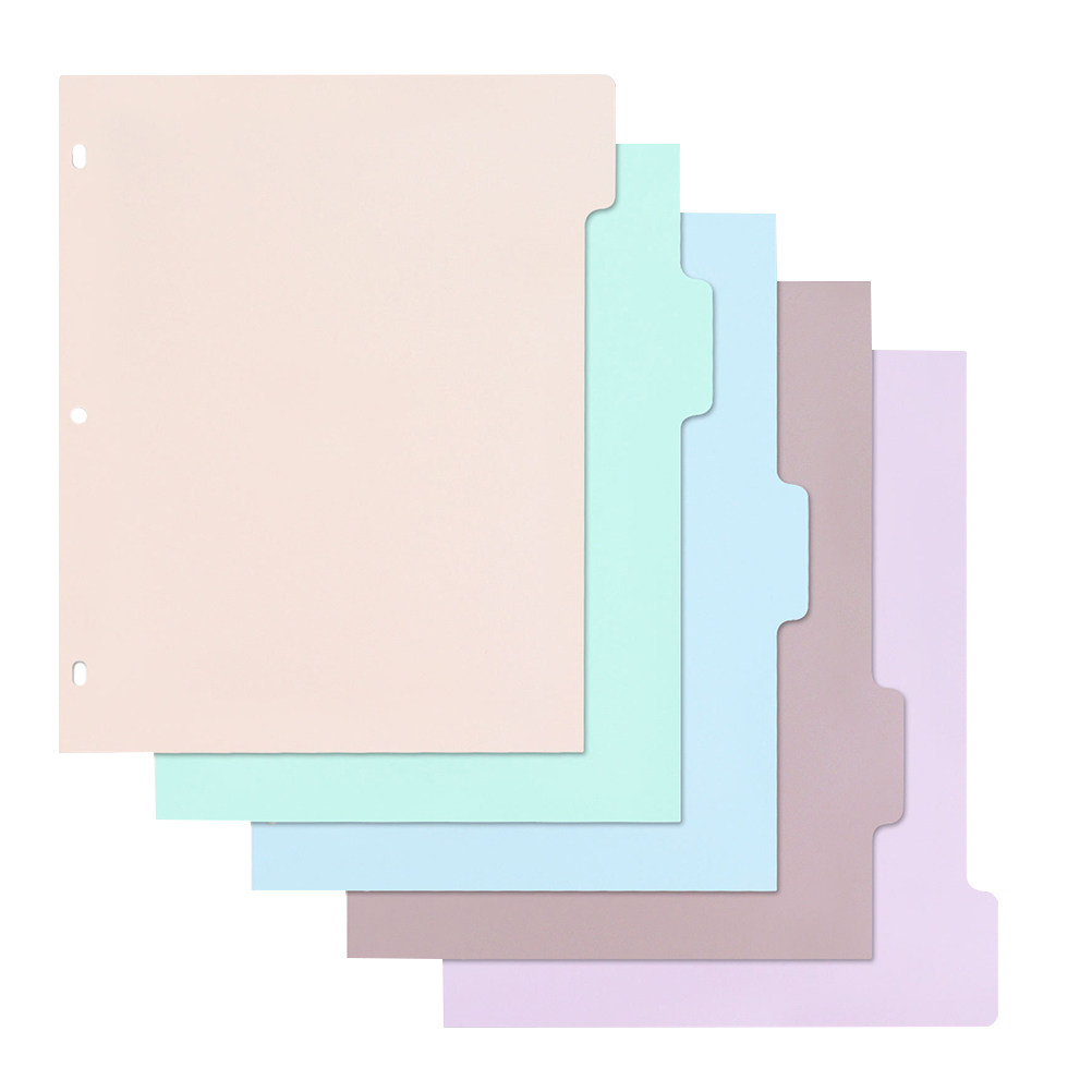 1Set Frosted PP Binder Divider - Tab Divider A4 のレビューと価格