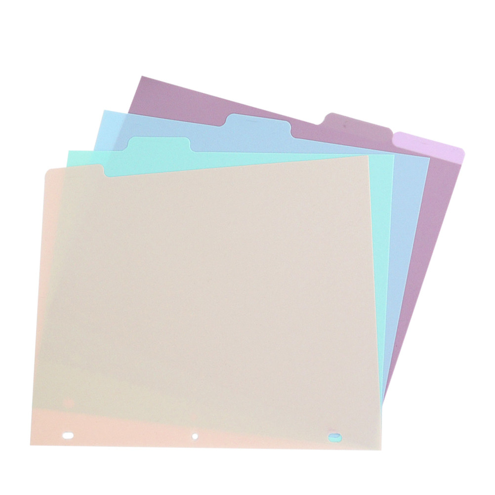 1Set Frosted PP Binder Divider - Tab Divider A4 のレビューと価格