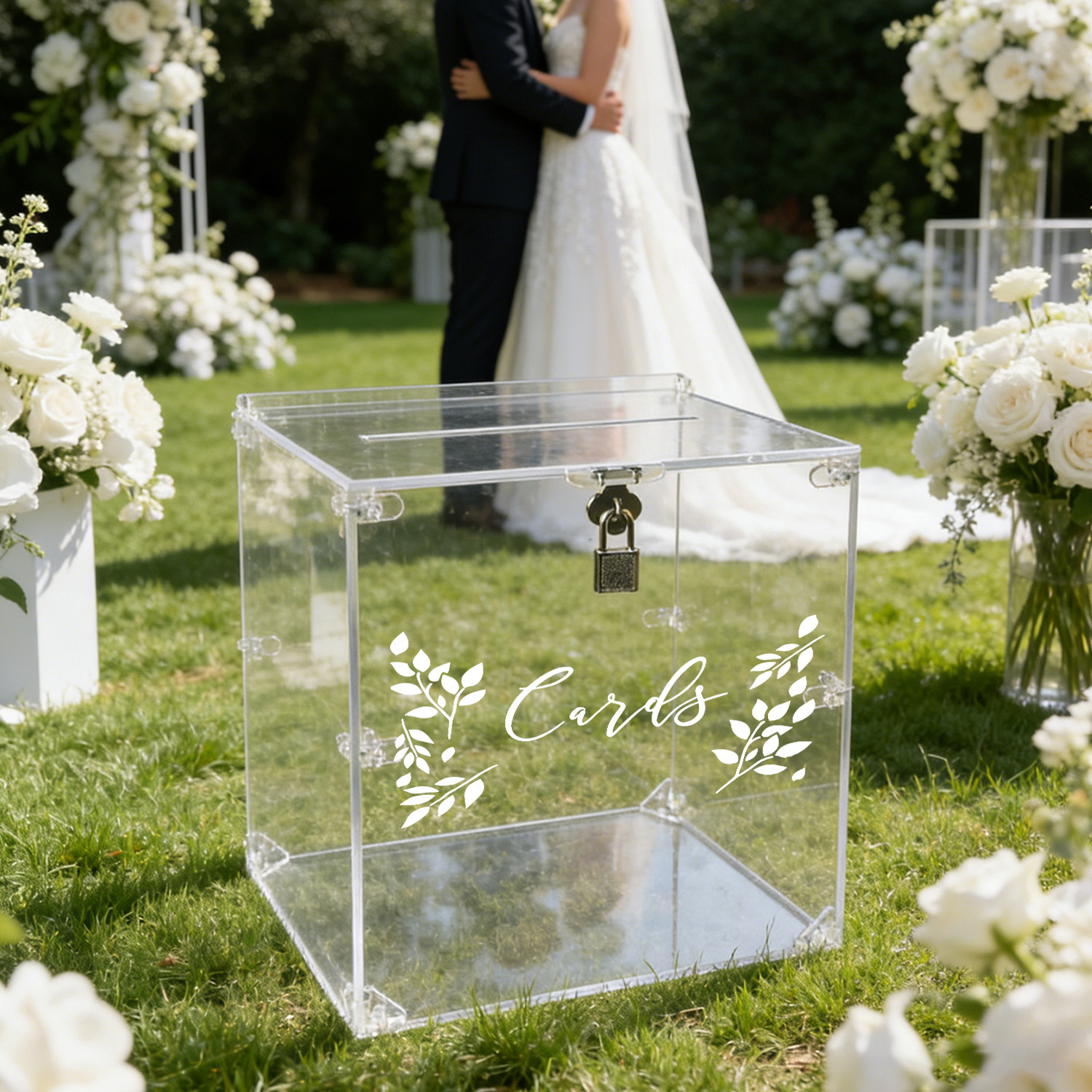 Acrylic Wedding Card Boxes wit - Card Index Box のレビューと価格