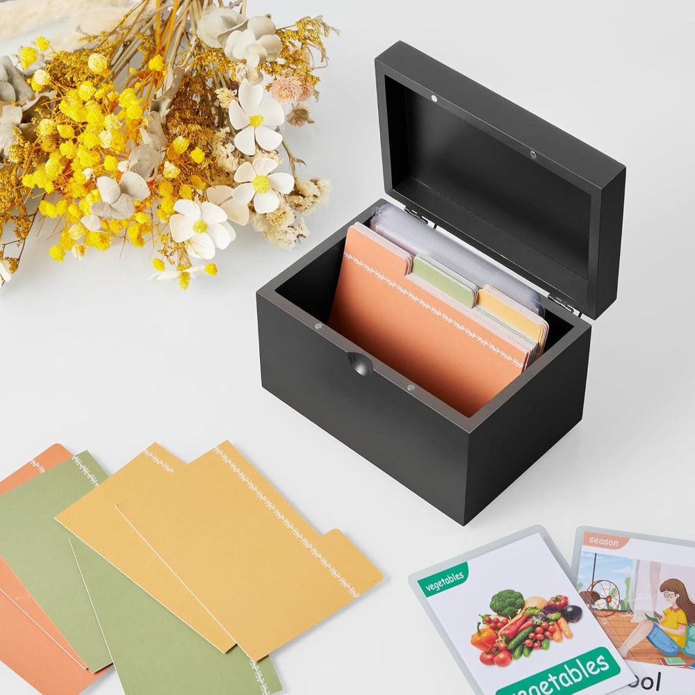 Wooden 3x5 Index Card Holder w - Index Card Holder のレビューと価格