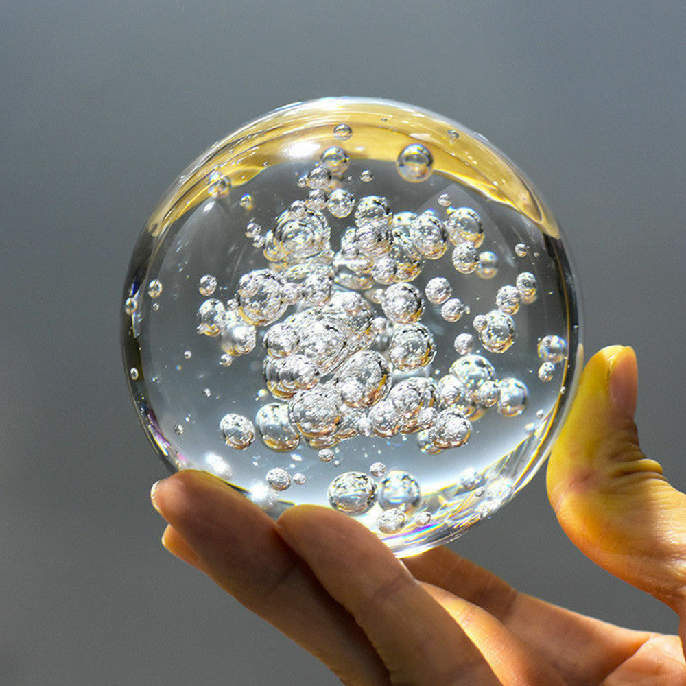 40/60/80MM Clear Bubble Crysta - Paper Weight Crystal のレビューと価格