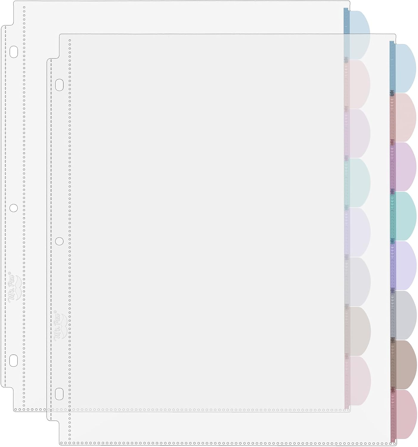 A4 Clear Sheet Protectors with - Tab Divider A4 のレビューと価格