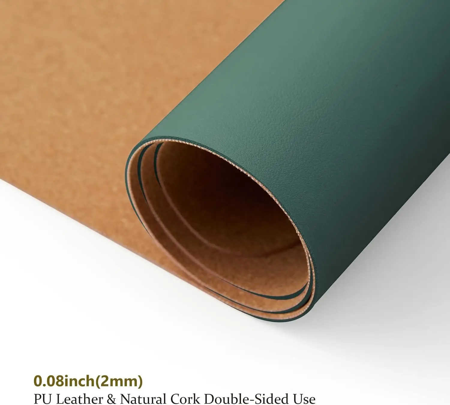 Cork Desk Mat Dual-Sided Desk  - Leather Desk Pad のレビューと価格