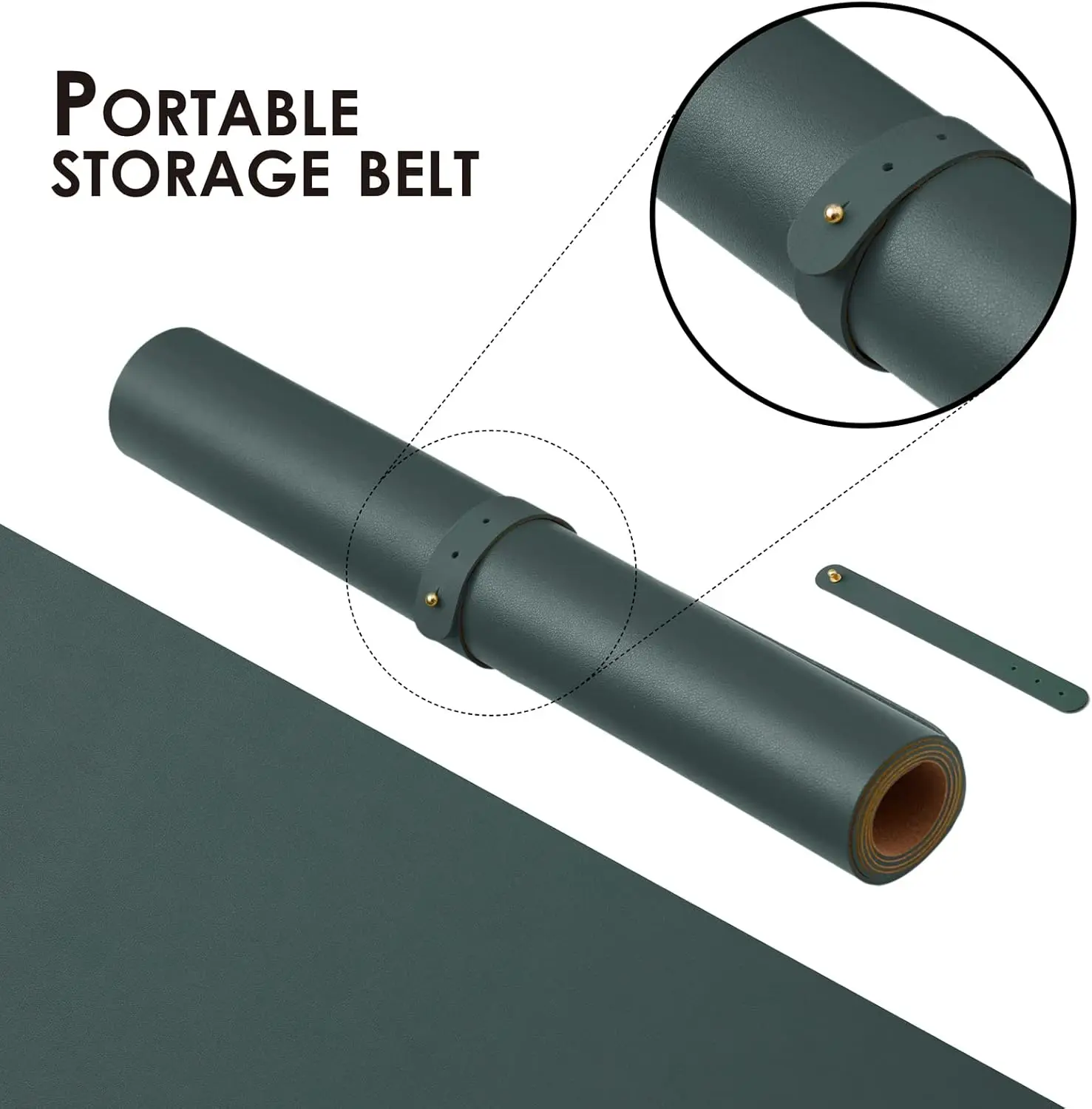 Cork Desk Mat Dual-Sided Desk  - Leather Desk Pad のレビューと価格