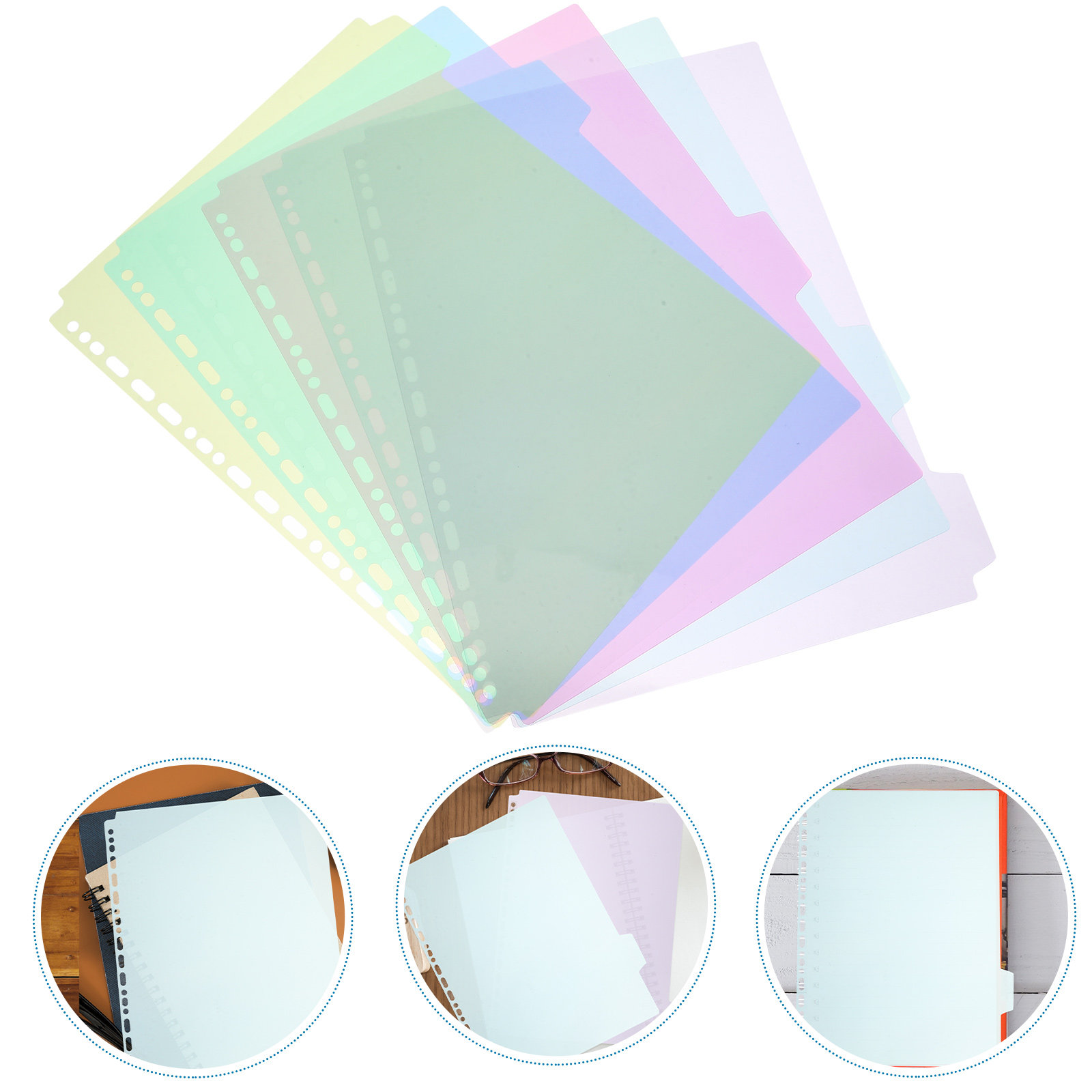 6Pcs Tabbed Binder Divider She - Tab Divider A4 のレビューと価格