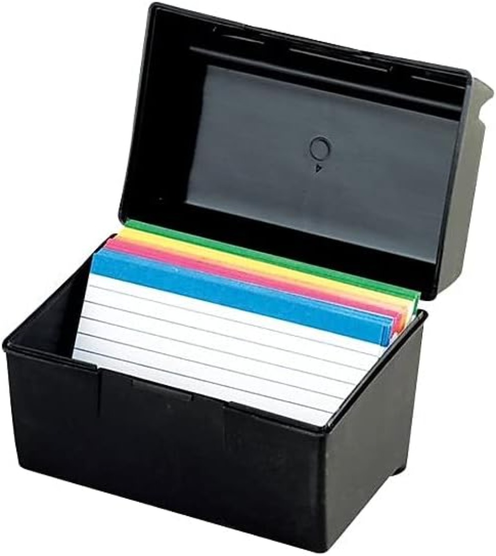 Plastic Index Card Box, 4x6 In - Card Index Box のレビューと価格