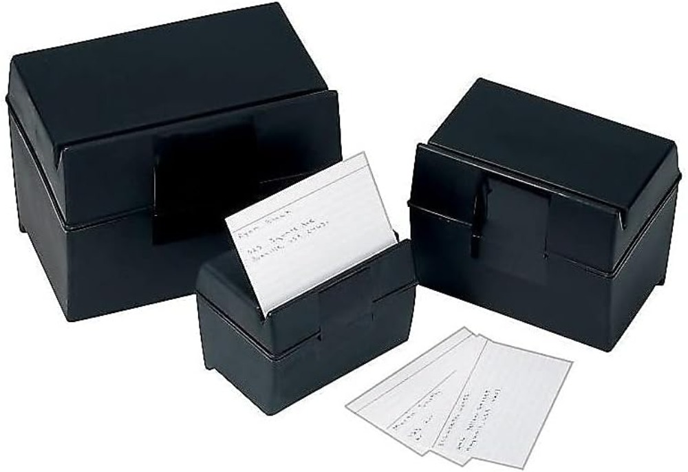 Plastic Index Card Box, 4x6 In - Card Index Box のレビューと価格