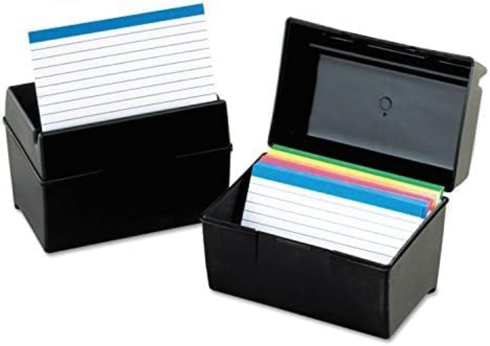 Plastic Index Card Box, 4x6 In - Card Index Box のレビューと価格
