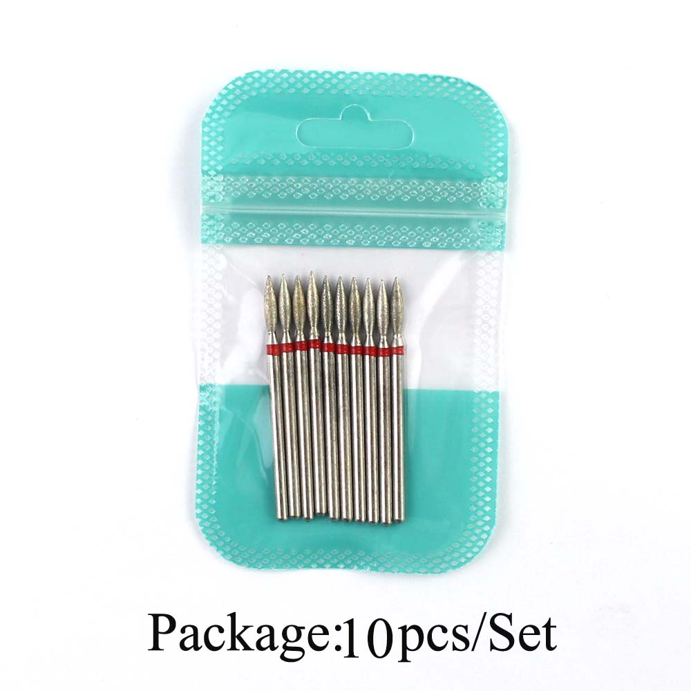 10pcs Diamond Nail Drill Bits  - Gel Refill Pack のレビューと価格