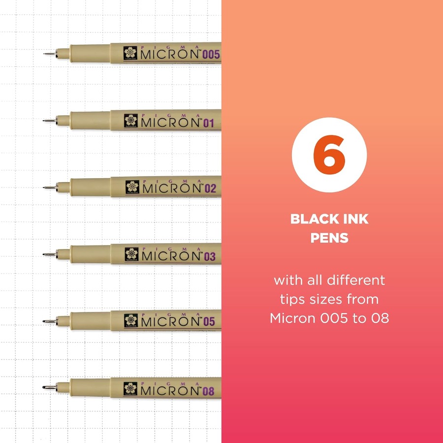 Pigma Micron Fineliner Pens wi - Archive Box Set のレビューと価格