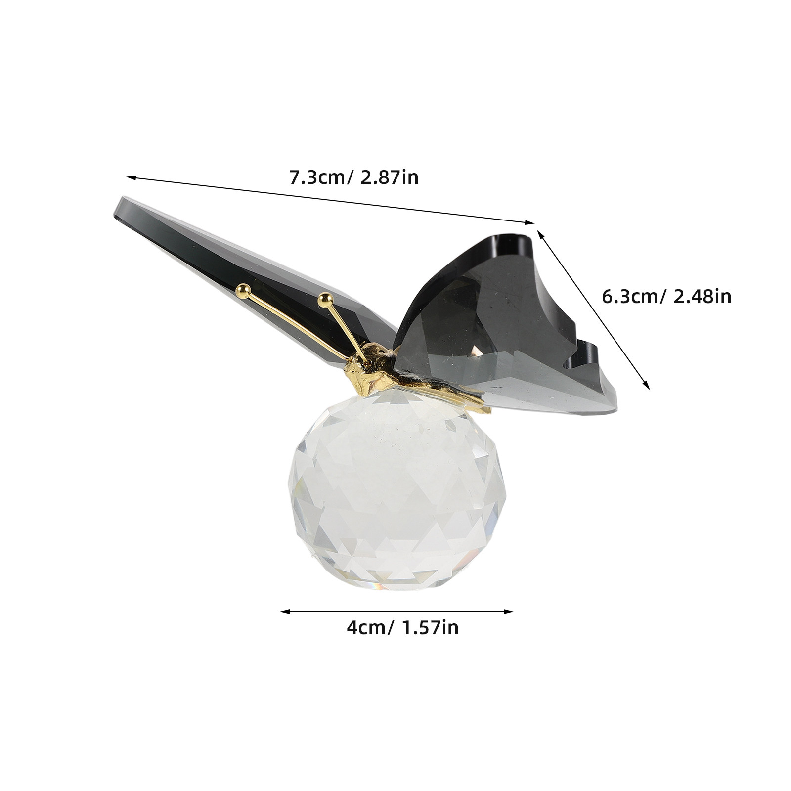 Butterfly Paperweight Crystal  - Paper Weight Crystal のレビューと価格