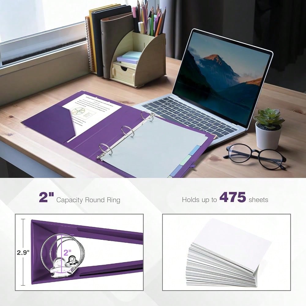 Mini 3 Ring Binder 2 Inch For  - Tab Divider A4 のレビューと価格