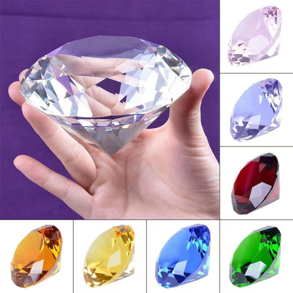 10 Colors Crystal Diamond Shap - Paper Weight Crystal のレビューと価格
