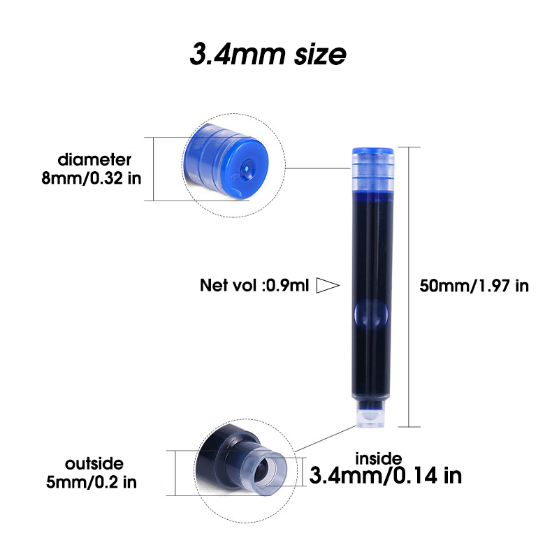 50pcs Fountain Pen Ink Cartrid - Fountain Pen Bottled Ink のレビューと価格