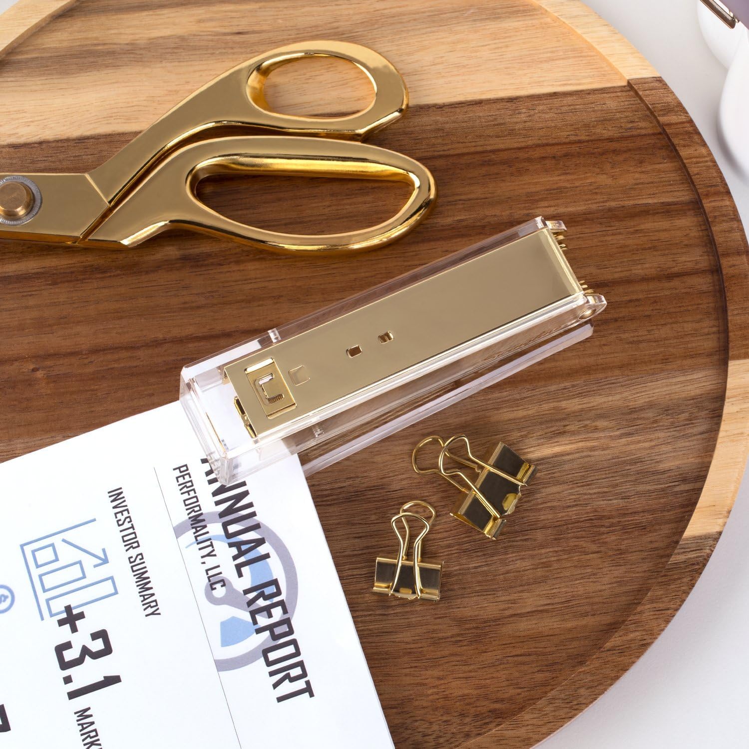Clear Acrylic Gold Stapler for - Stapler Half Strip のレビューと価格