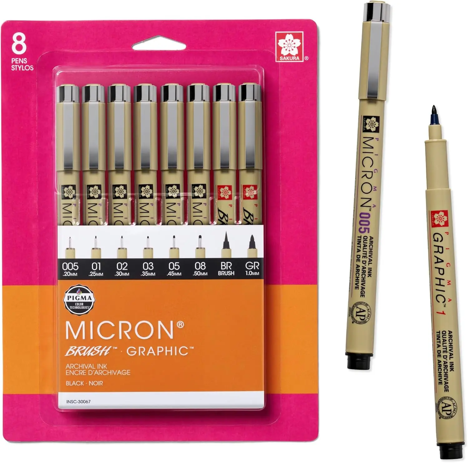 Fineliner Drawing Pens Set, 8  - Archive Box Set のレビューと価格