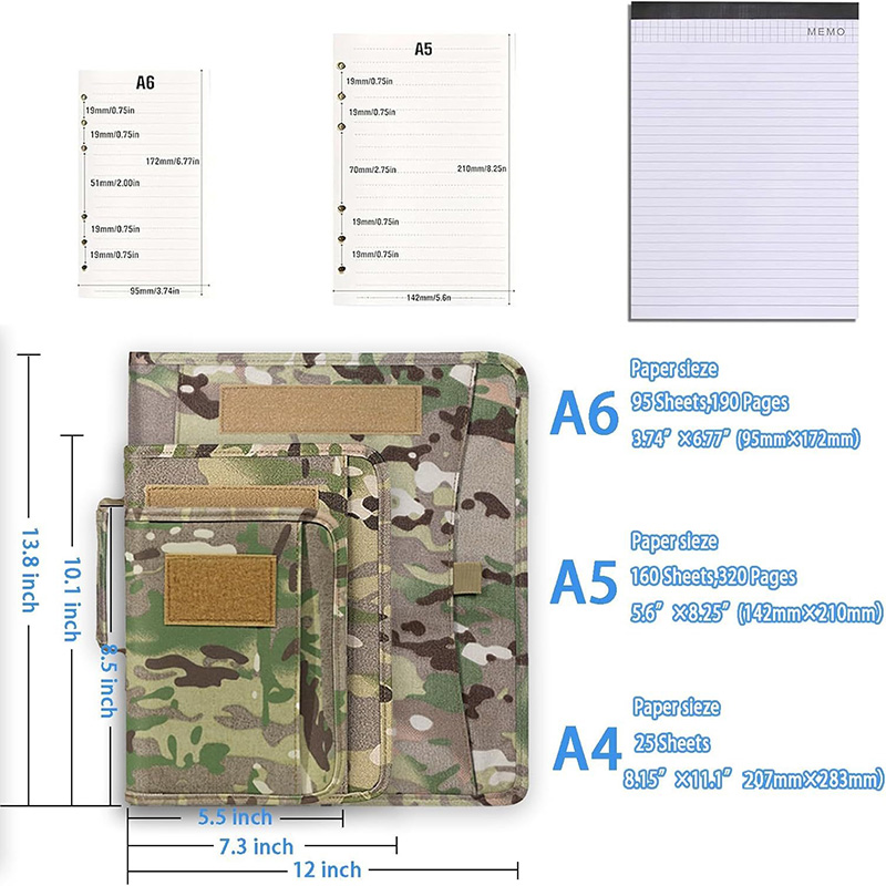 Tactical Outdoor Padfolio Ring - Binder A4 Lever のレビューと価格