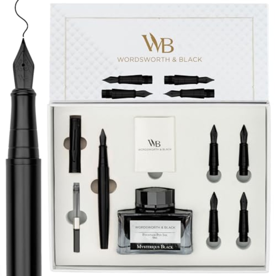 Fountain Pen Gift Set, Include - Fountain Pen Bottled Ink のレビューと価格