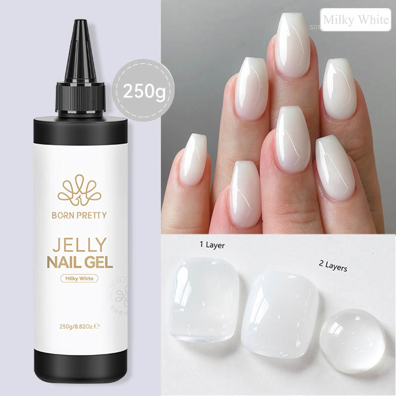BORN PRETTY 250g Jelly Milky W - Gel Refill Pack のレビューと価格