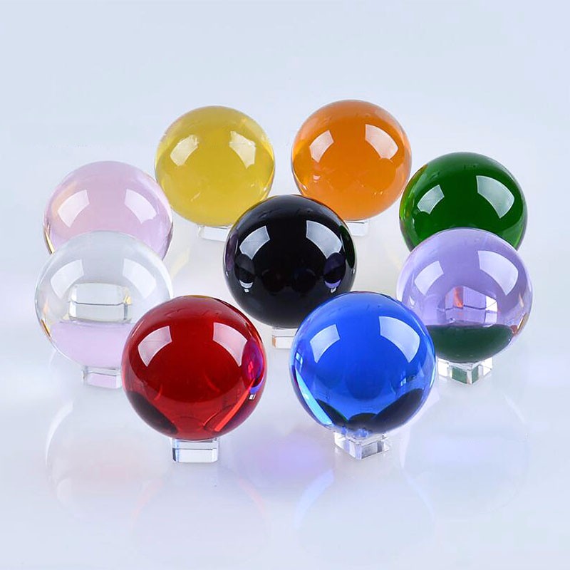 100mm Colors Crystal Ball Phot - Book Weight Glass のレビューと価格